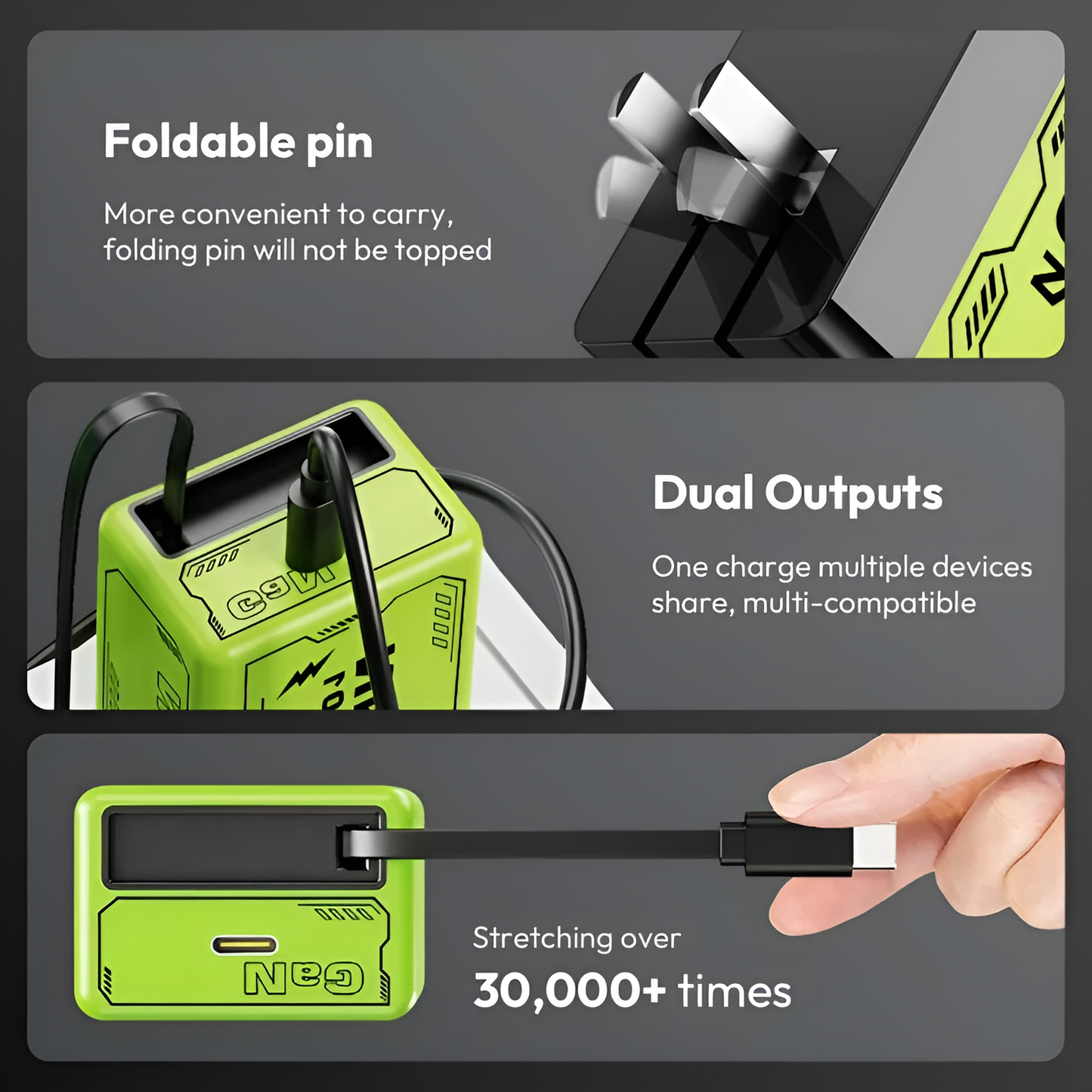 2-in-1 GaN 120w Fast Charger
