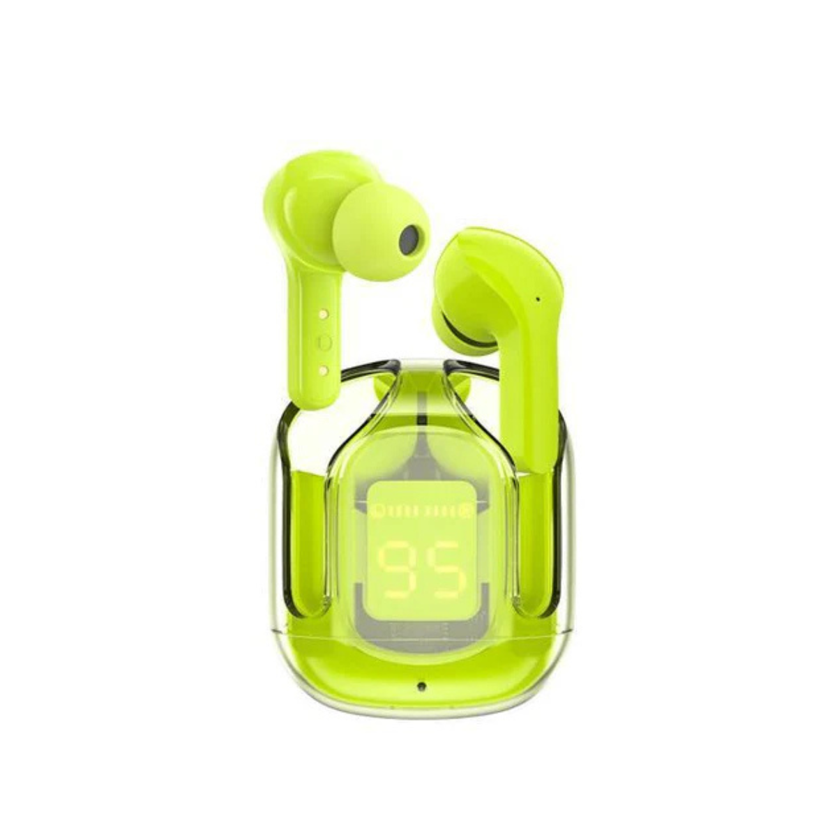 Wireless Earphones Bluetooth 5.3 Headphones LED Power Display Mini Crystal in-Ear Earbuds